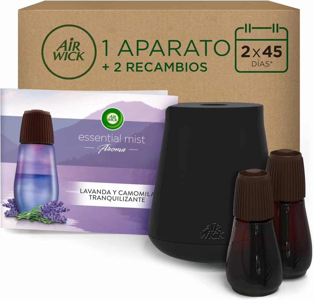 Air Wick Essential Mist Aparato y Recambios de Ambientador Difusor de Aceites Esenciales